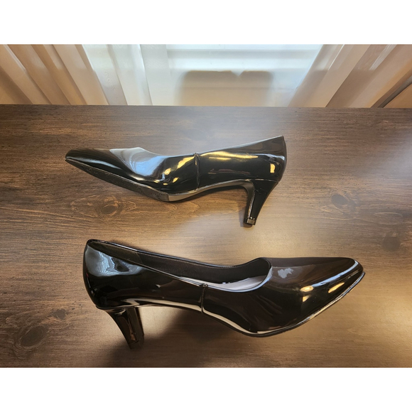 Easy Street Pointed Pumps Stiletto Heels 7 EXTRA WIDE - BLACK - Picture 10 of 14